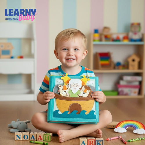 Handmade Bible Quiet Book, Felt Storybook, Baptism Gift, toddler Busy Book, Quiet Book, Busy Book, Bibile Story Book QBLB10