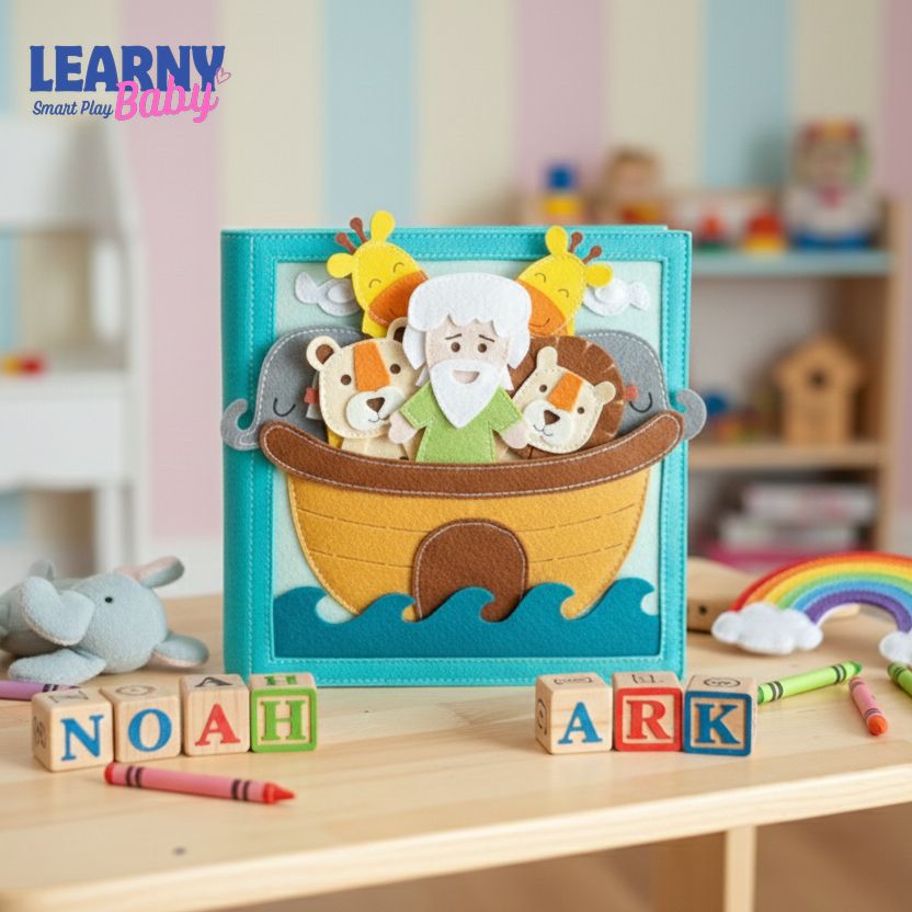 Handmade Bible Quiet Book, Felt Storybook, Baptism Gift, toddler Busy Book, Quiet Book, Busy Book, Bibile Story Book