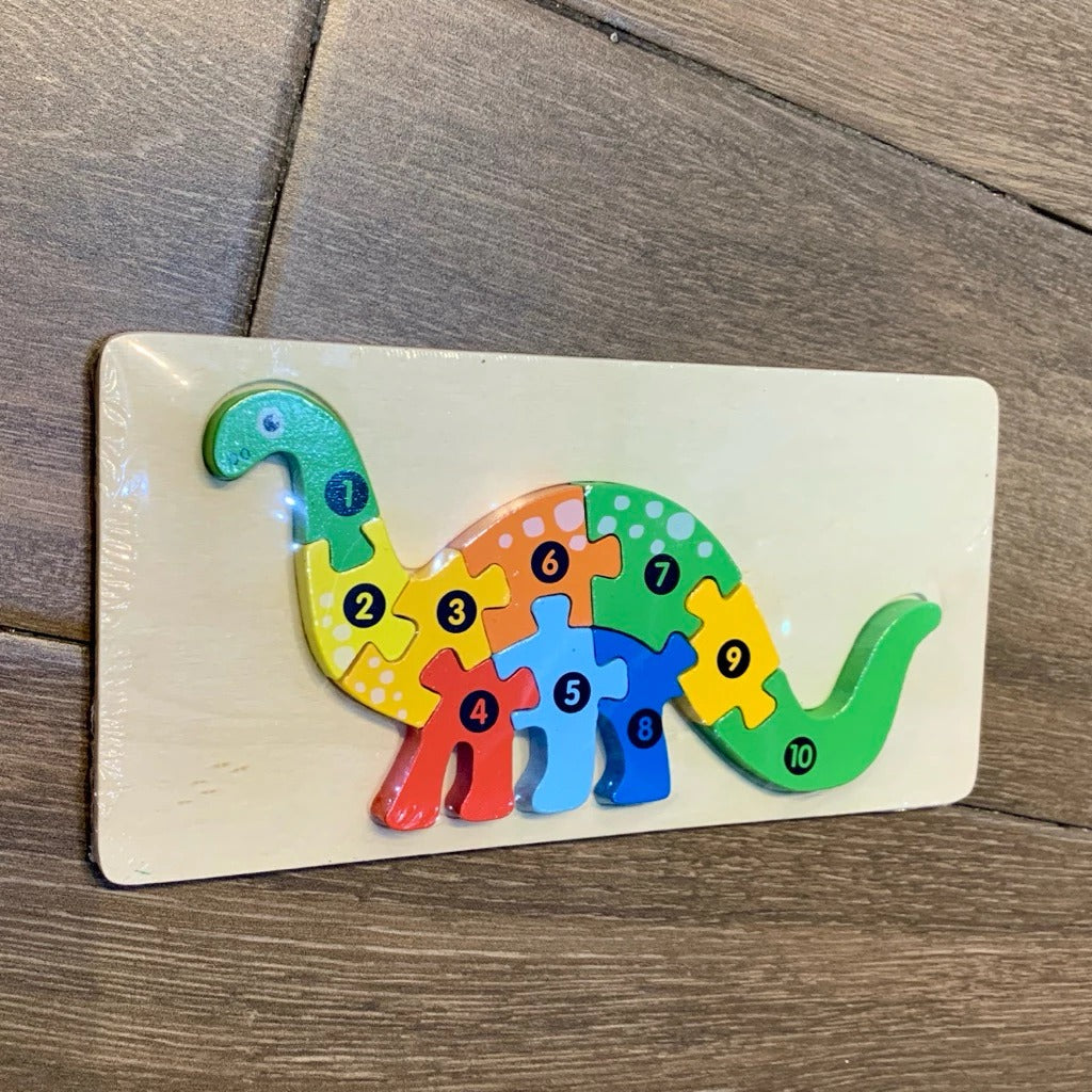 Wooden Number Animal Puzzle Toy for Toddlers – Montessori Educational Jigsaw for Early Learning