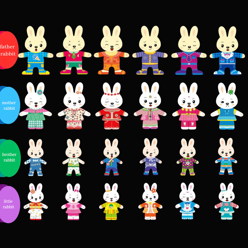 Little Bear Dress-Up Wooden Puzzle, Early Learning & Fine Motor Skills Toy, Montessori Educational Game, Ages 2–5