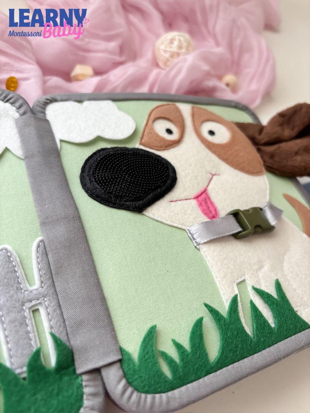 Personalized Farm Busy Book for Toddlers, Handmade Felt Quiet Book, Horse Barn Activity Book, Montessori Sensory Toy QBLB74