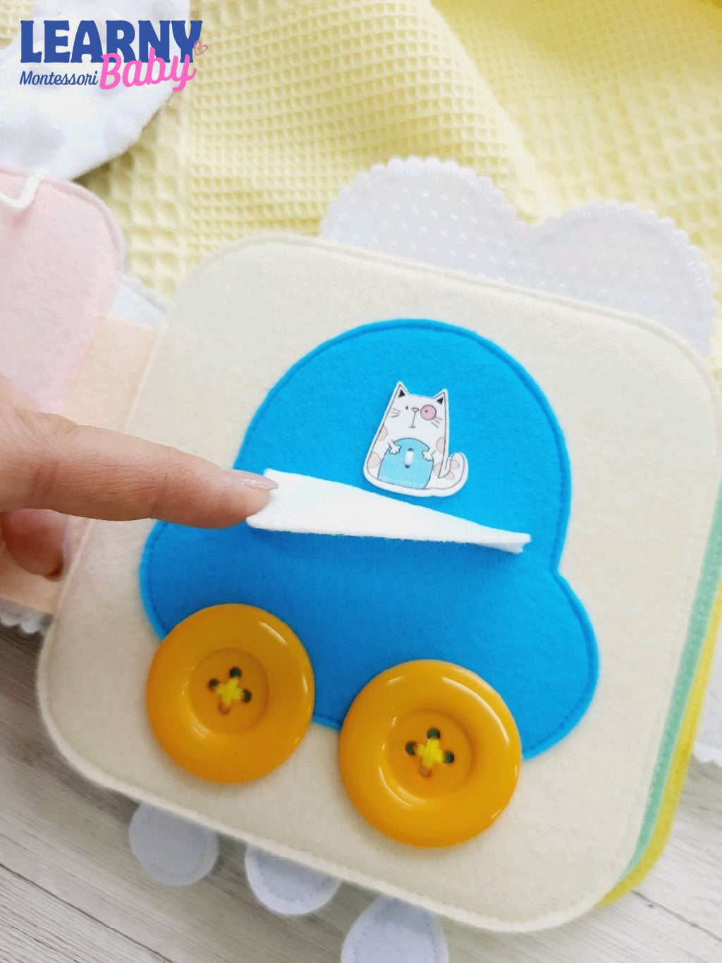 Personalized Bunny Busy Book for Toddlers, Handmade Felt Quiet Book, Easter Bunny Activity Book, Montessori Sensory Toy for Baby QBLB70