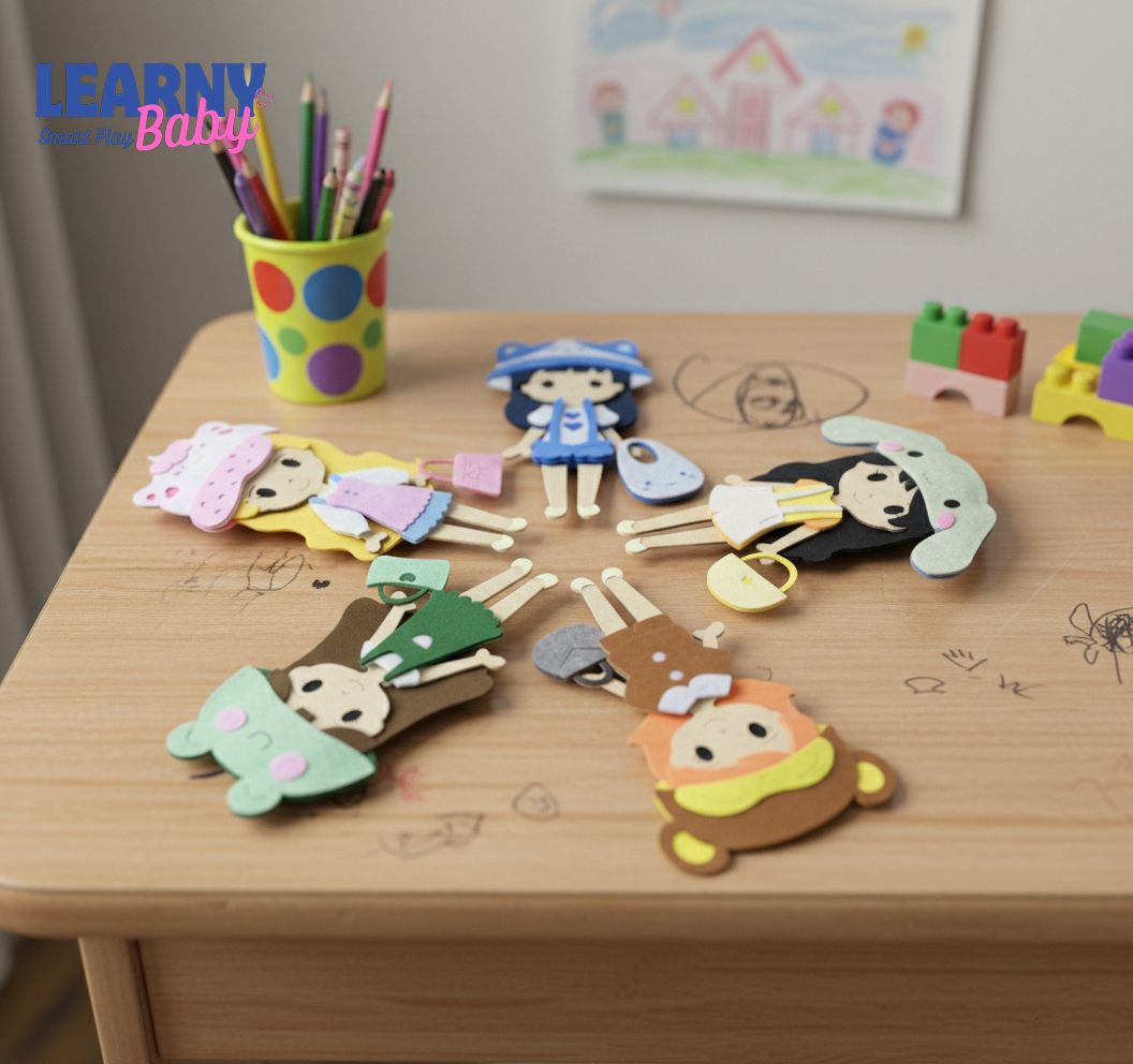 Kuromi Dress-Up Quiet Book Set – Personalized 52-Piece Felt Busy Book, Screen-Free Educational Toy for Kids