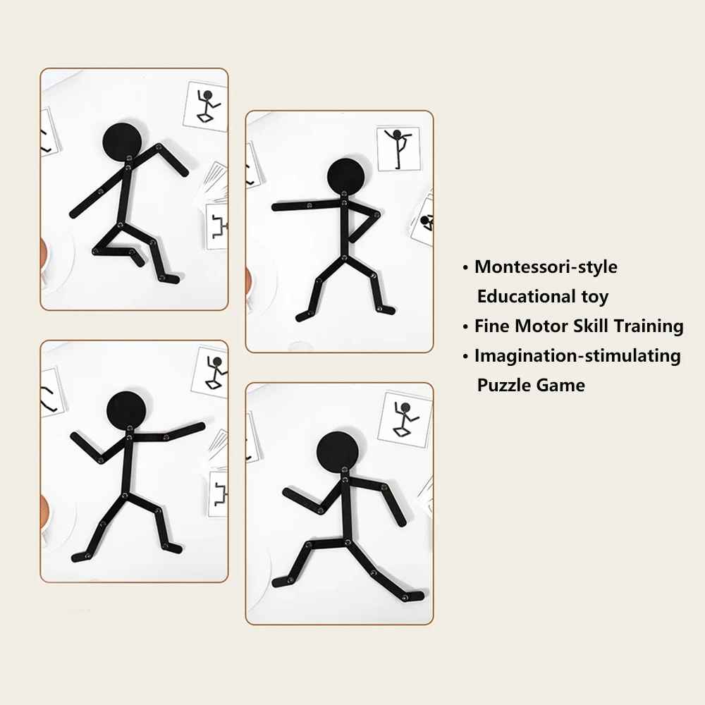 Creative Pose Matching Puzzle – Fine Motor & Logical Thinking Educational Game (Ages 3+)