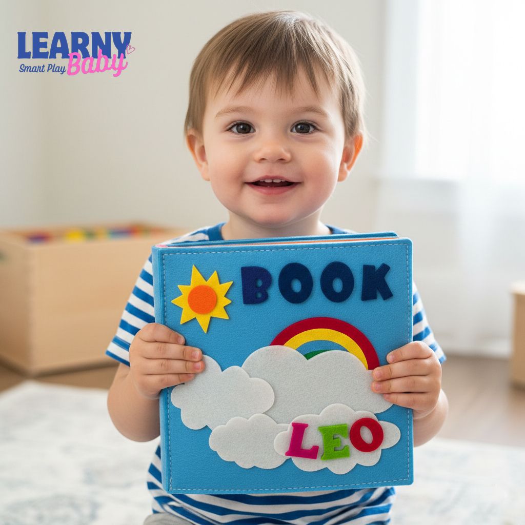 Activity Busy Book, Montessori educational book for kids, Personalized Quiet Book for Toddlers, Personalized book, Felt busy book