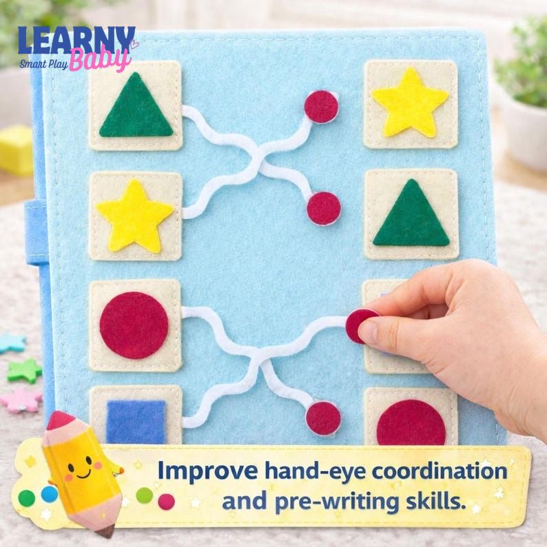 Activity Busy Book, Montessori educational book for kids, Personalized Quiet Book for Toddlers, Personalized book, Felt busy book