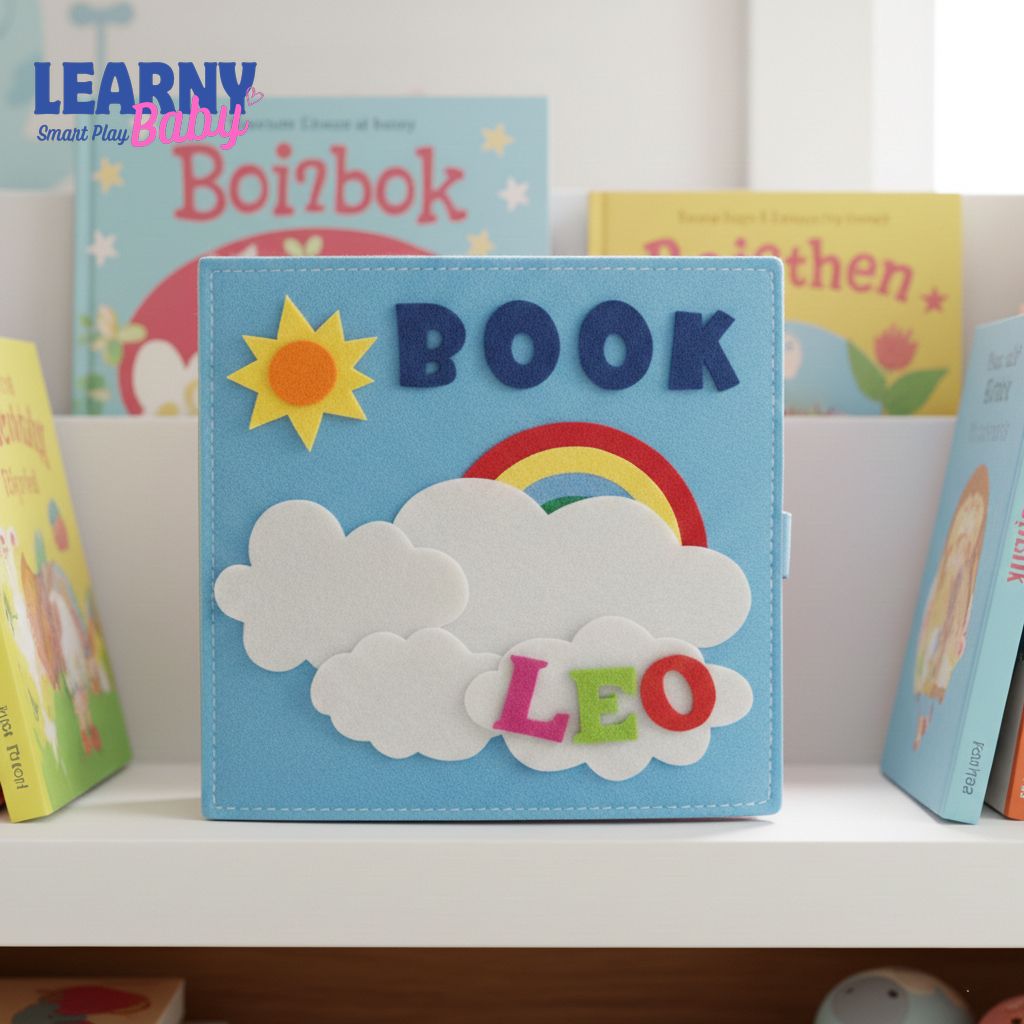 Activity Busy Book, Montessori educational book for kids, Personalized Quiet Book for Toddlers, Personalized book, Felt busy book