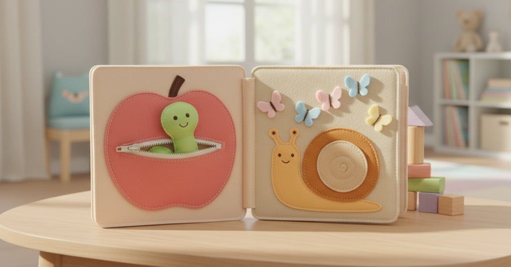 Personalized Quiet Book for Baby, Handmade felt quiet book, Customized soft Montessori-inspired toy, First birthday present, Busy book