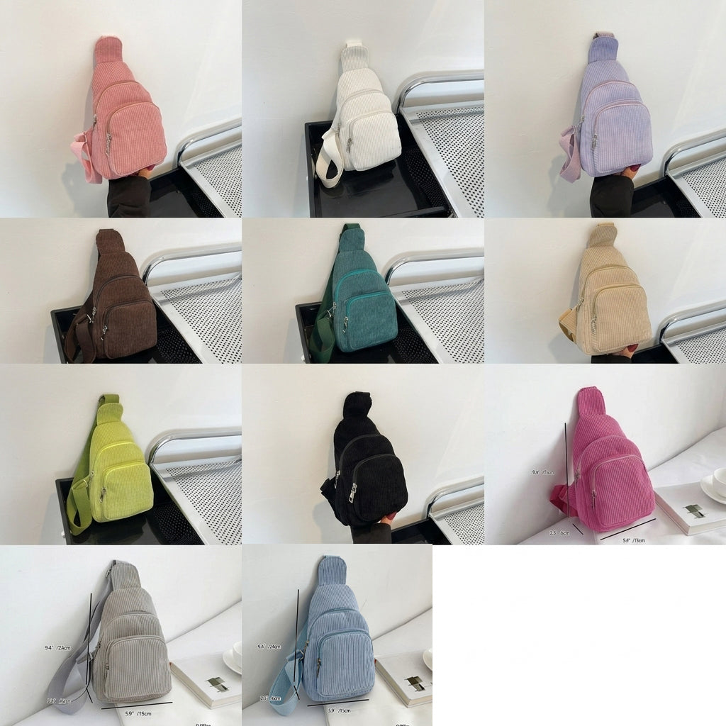 Custom Name Toddler Purse : Soft Corduroy Mini Sling Bag, Gift for Boys & Girls