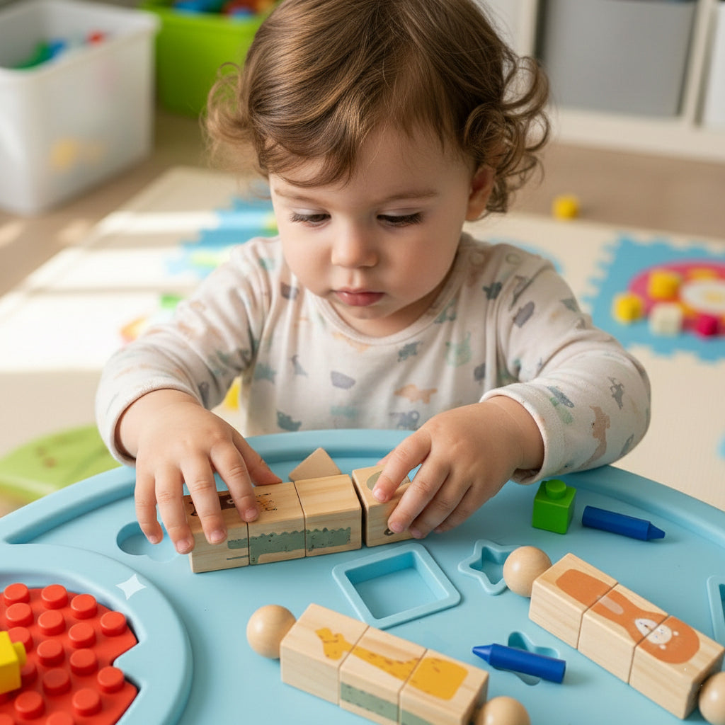 Montessori Wooden Rotating Animal Puzzle – Early Learning & Fine Motor Skills Toy for Toddlers | Ages 1.5–4