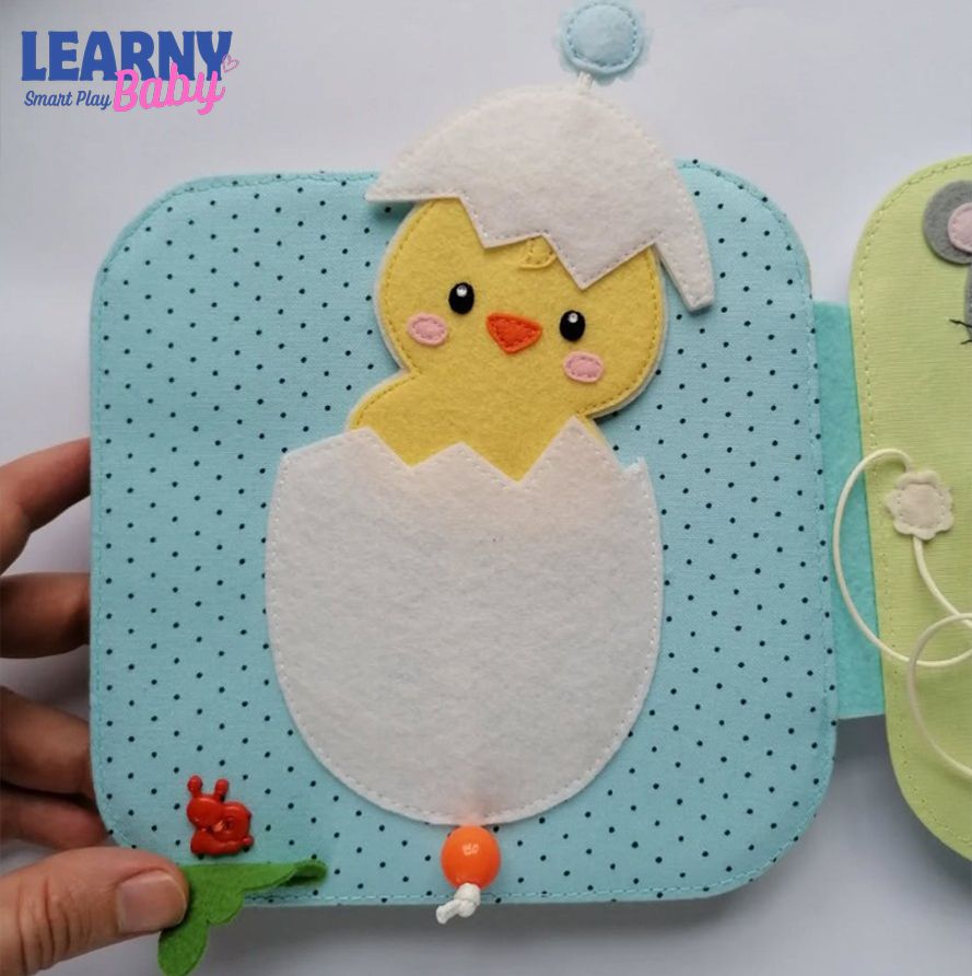 Montessori Personalized Quiet Book for Toddlers, Custom Name Felt Busy Book, Sensory Activity Toy, Fine Motor Learning Gift