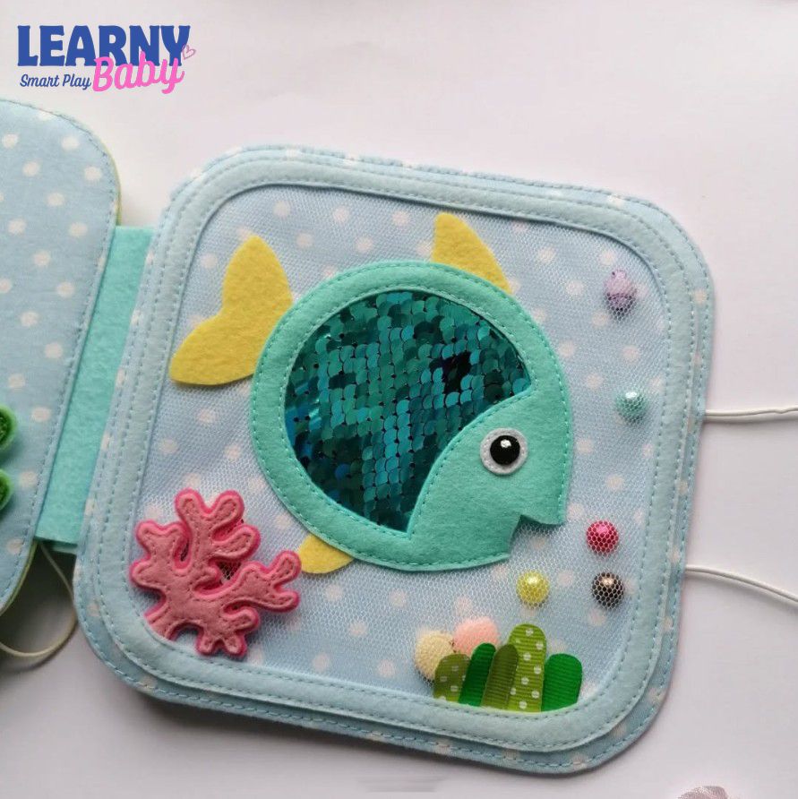 Montessori Personalized Quiet Book for Toddlers, Custom Name Felt Busy Book, Sensory Activity Toy, Fine Motor Learning Gift