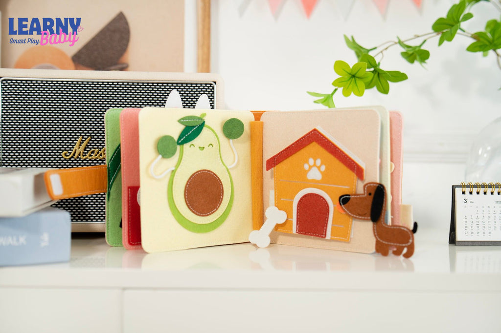 Personalized Montessori Quiet Book for Toddlers, Custom Name Busy Book, Felt Sensory Activity Book, Fine Motor Skills Toy, Screen-Free Gift