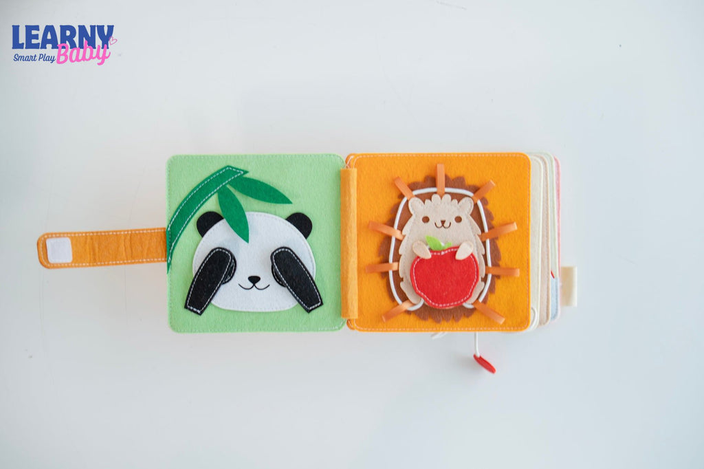 Personalized Montessori Quiet Book for Toddlers, Custom Name Busy Book, Felt Sensory Activity Book, Fine Motor Skills Toy, Screen-Free Gift