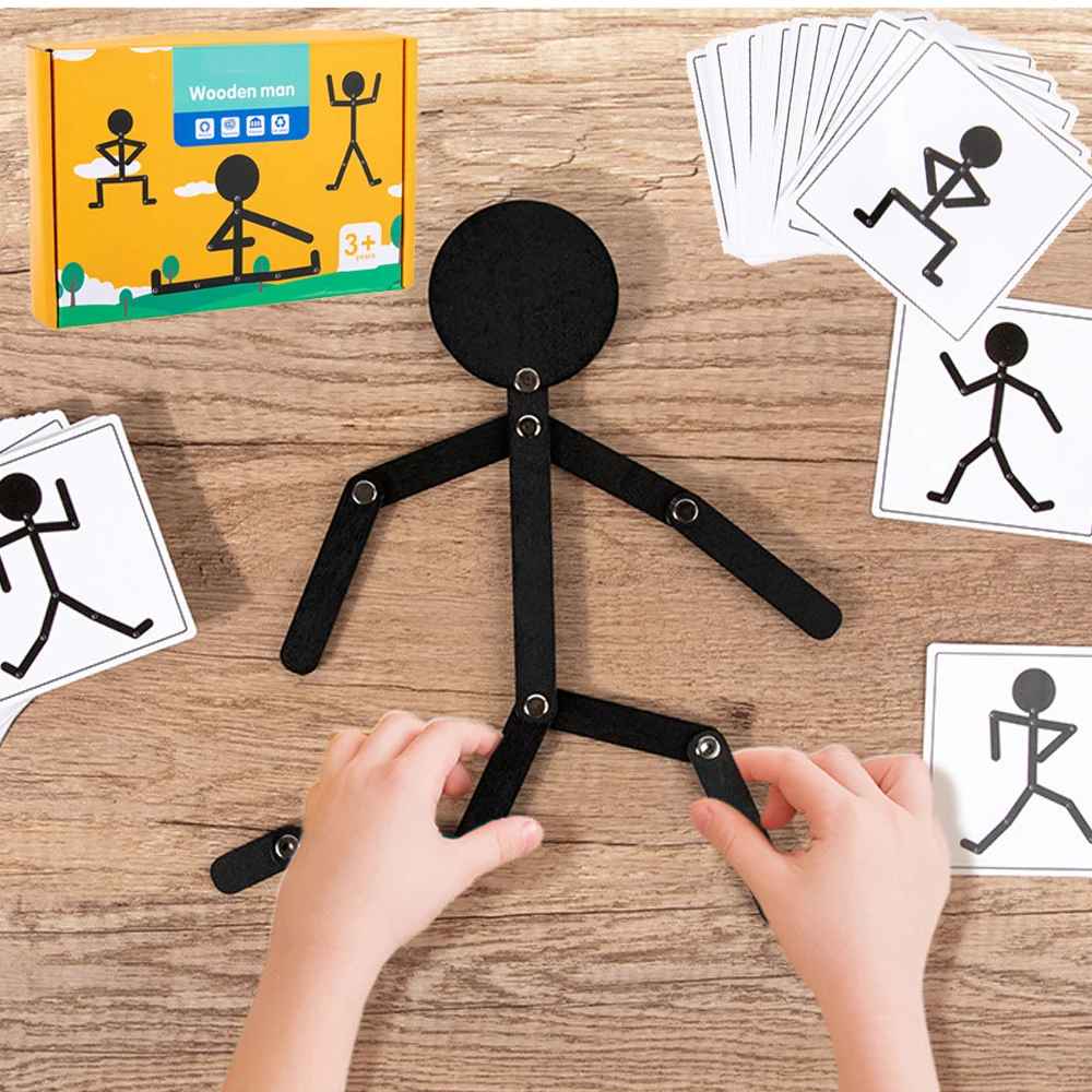 Creative Pose Matching Puzzle – Fine Motor & Logical Thinking Educational Game (Ages 3+)