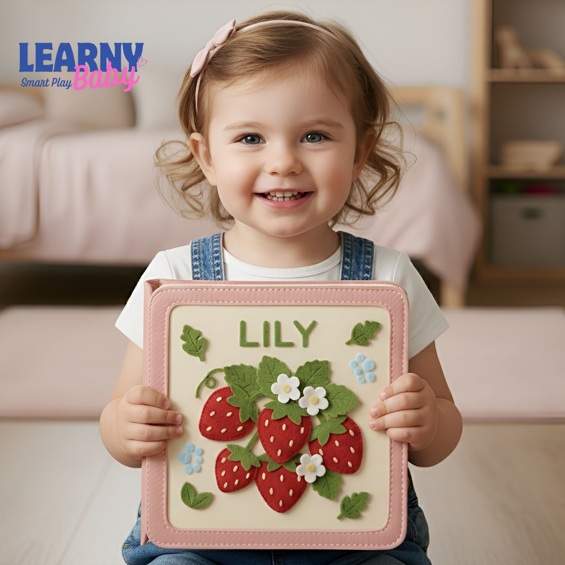 Personalized Birthday Gift for Baby, Handmade Felt Quiet Book, Customized Montessori Activity Book, New Year Present, Busy Book for Toddlers