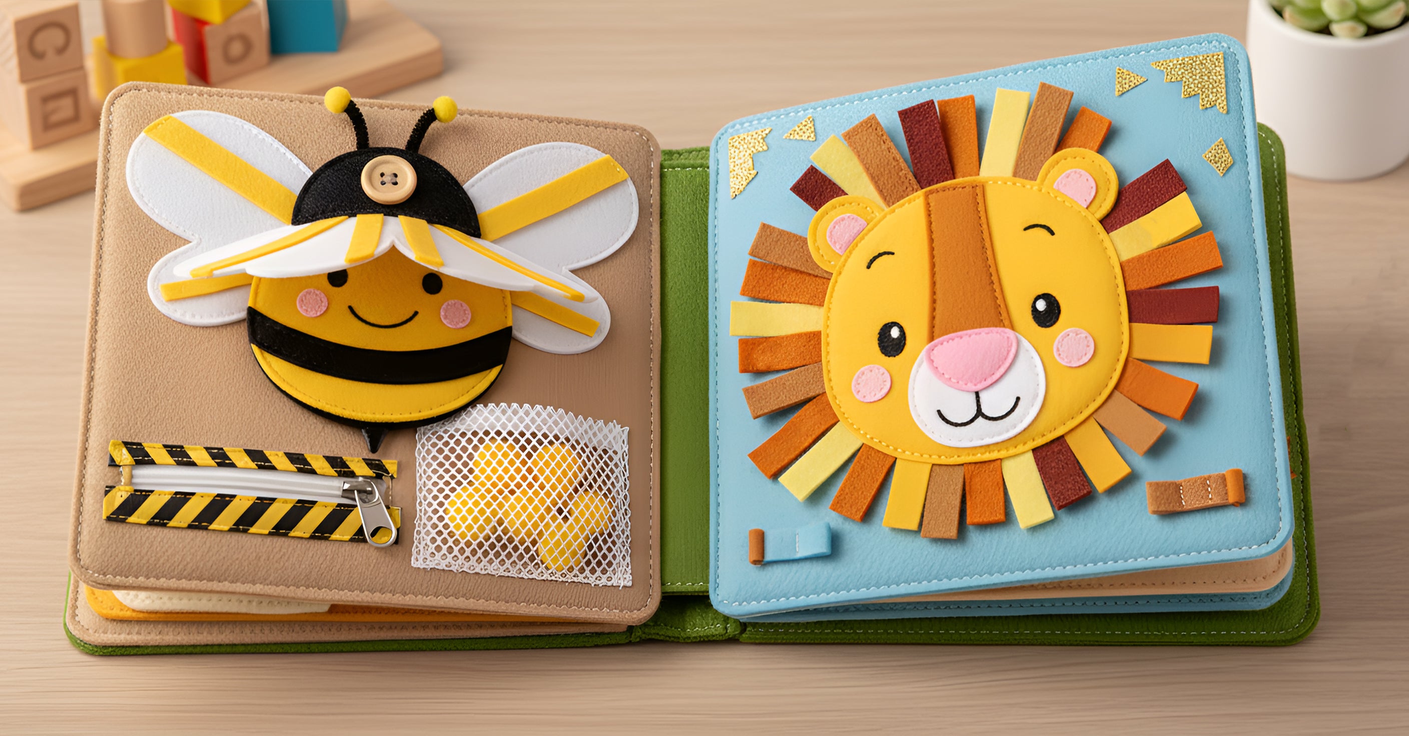 Personalized Birthday Gift for Baby, Handmade Felt Quiet Book, Customized Montessori Activity Book, New Year Present, Busy Book for Toddlers