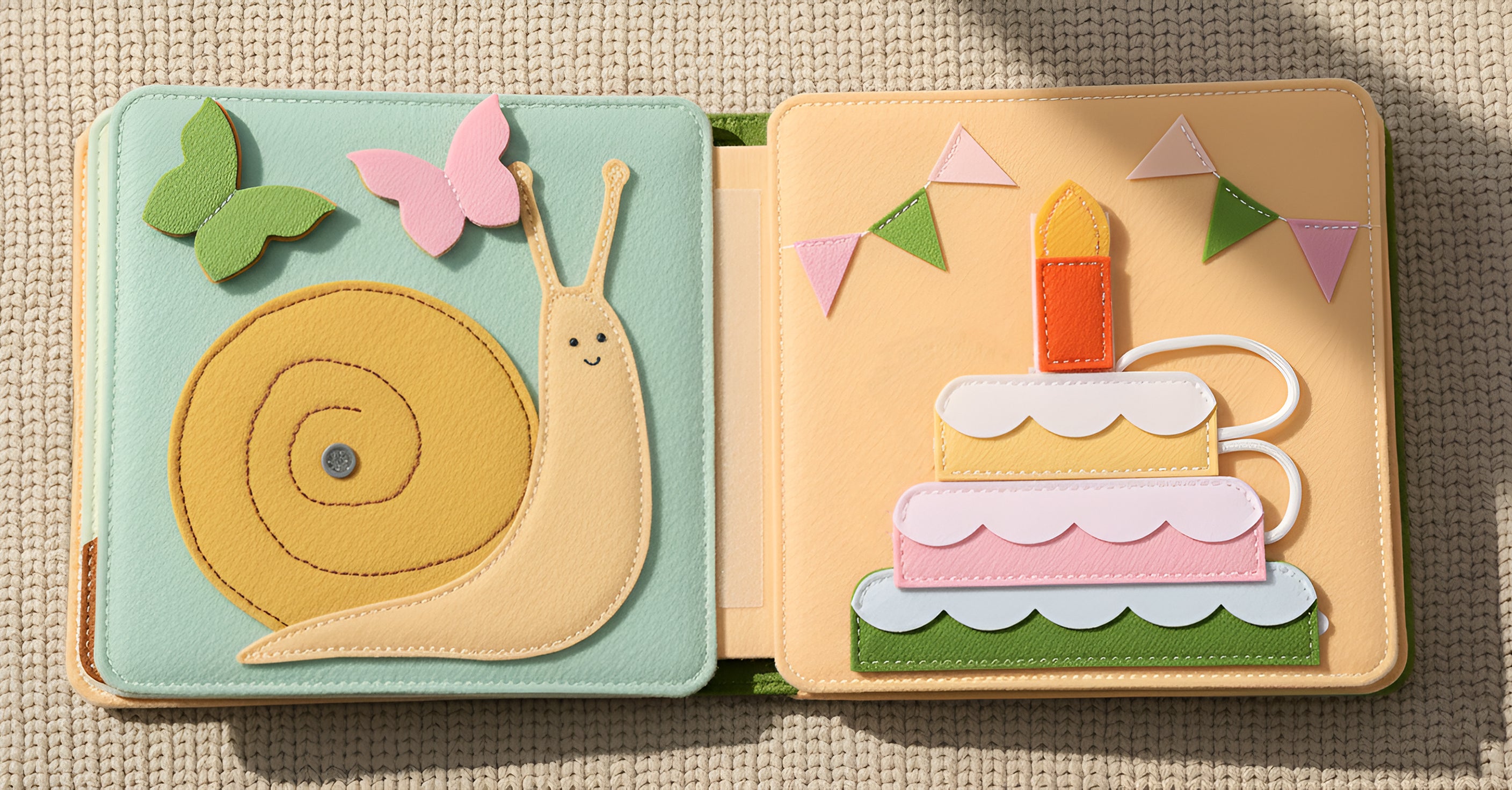 Personalized Birthday Gift for Baby, Handmade Felt Quiet Book, Customized Montessori Activity Book, New Year Present, Busy Book for Toddlers