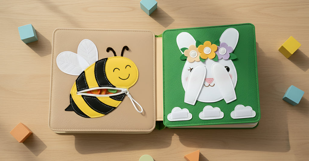 Personalized Birthday Gift for Baby, Handmade Felt Quiet Book, Customized Montessori Activity Book, New Year Present, Busy Book for Toddlers