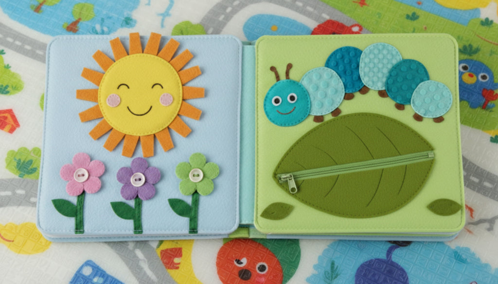 Personalized Toddler Busy Book, Handmade Felt Quiet Book, Custom Montessori-inspired Toy, Montessori Toy Book, Baby Shower Gifts