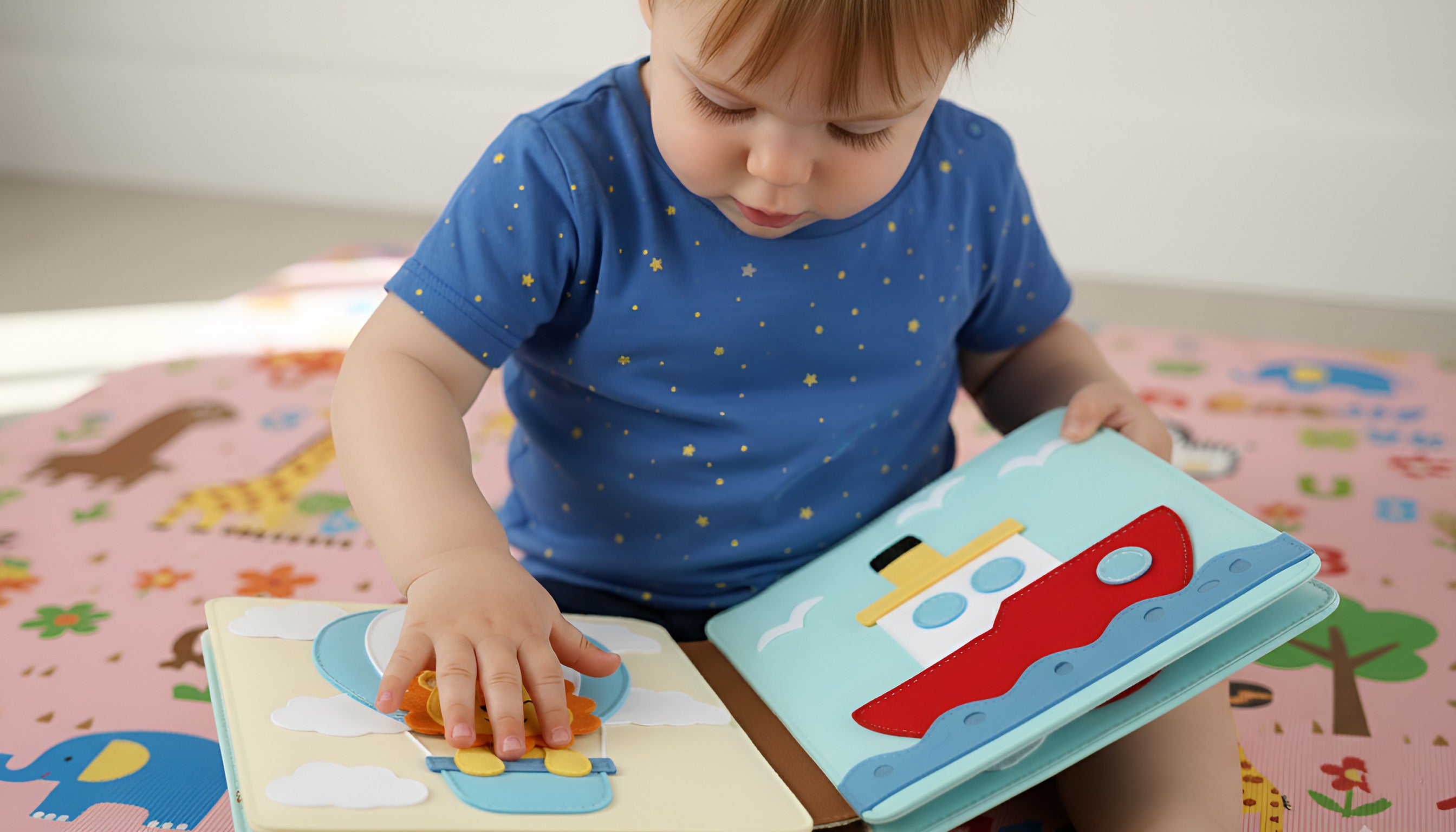 Personalized Toddler Busy Book, Handmade Felt Quiet Book, Custom Montessori-inspired Toy, Montessori Toy Book, Baby Shower Gifts