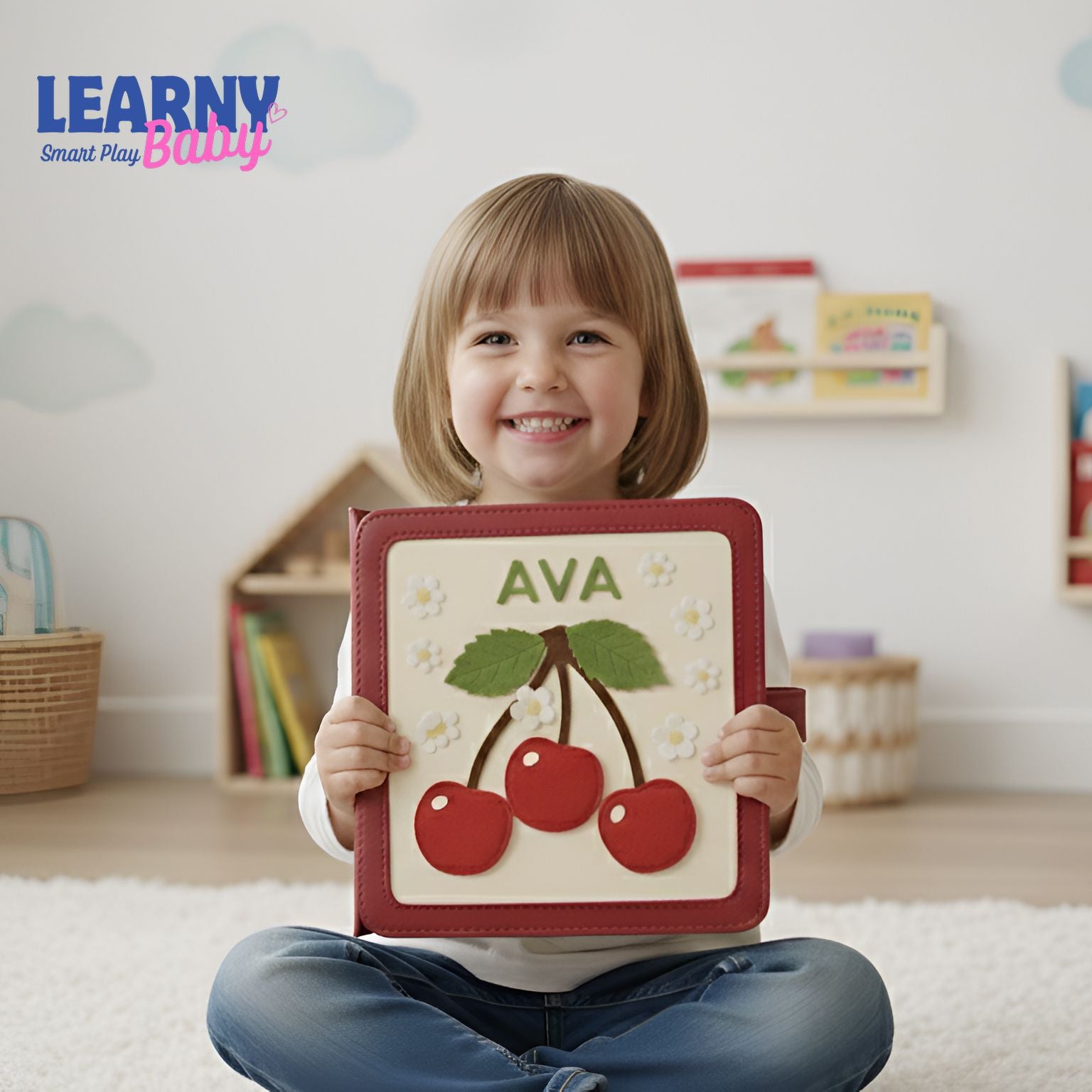 Montessori Busy Book for Toddlers, Personalized Felt Quiet Book, Handmade Learning Toy, Custom Baby Shower Gift, Montessori Toy Book