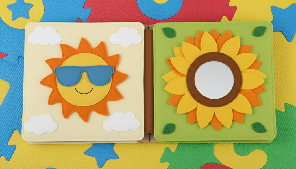 Montessori Busy Book for Toddlers, Personalized Felt Quiet Book, Handmade Learning Toy, Custom Baby Shower Gift, Montessori Toy Book