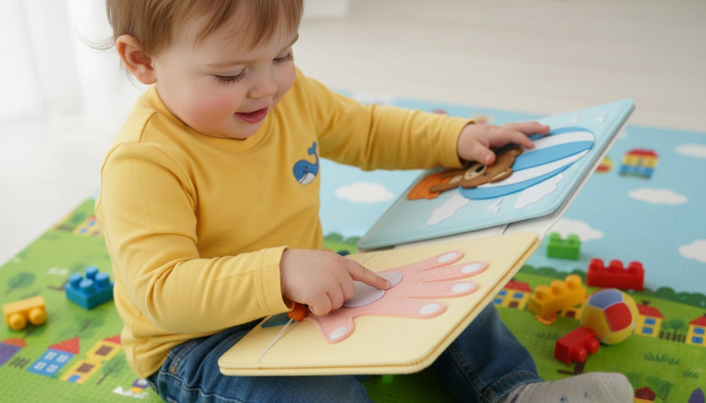 Montessori Busy Book for Toddlers, Personalized Felt Quiet Book, Handmade Learning Toy, Custom Baby Shower Gift, Montessori Toy Book