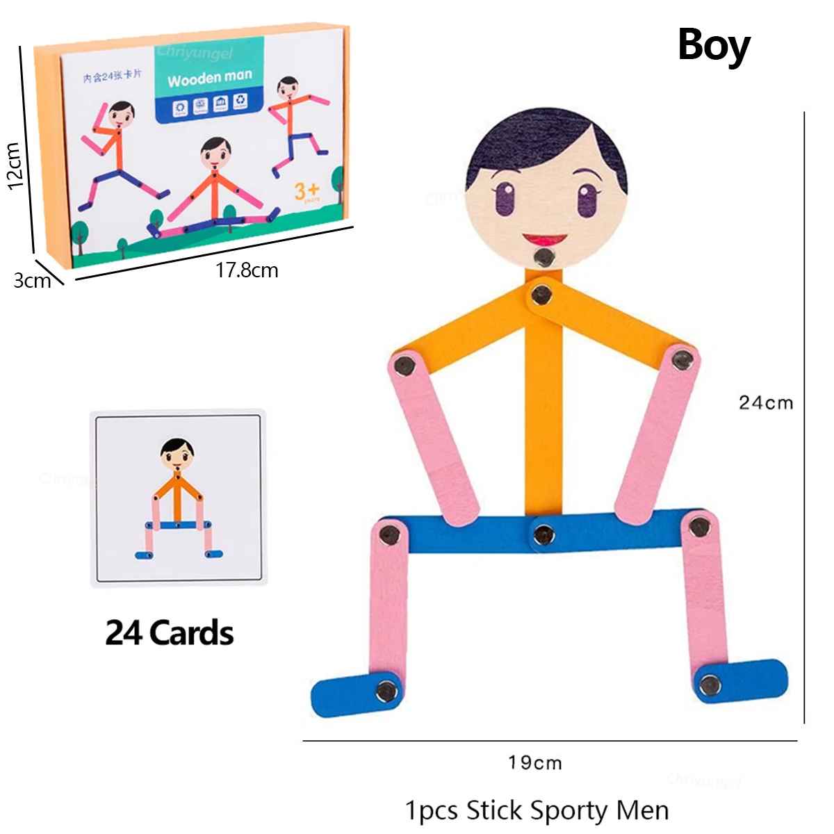 Creative Pose Matching Puzzle – Fine Motor & Logical Thinking Educational Game (Ages 3+)