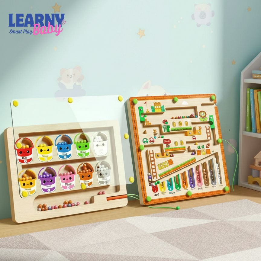 Children Magnetic Maze Walking Ball Toy – Early Education Puzzle for 3+ Years, Focus & Logic Training