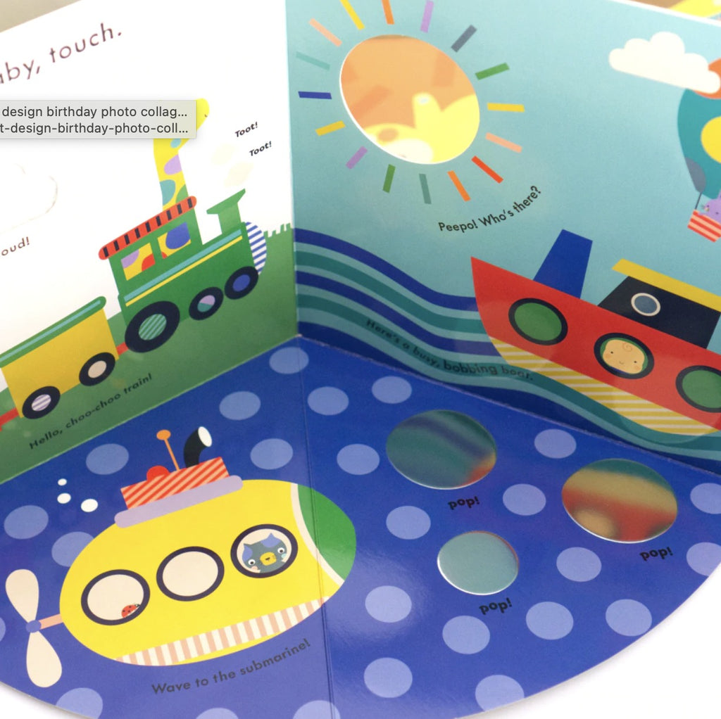 Baby Touch: Tummy Time – Touch-and-Feel Board Book for Newborns