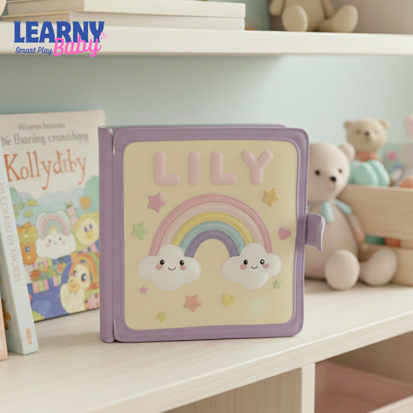 Personalized Toddler Busy Book, Handmade Felt Quiet Book, Custom Montessori-inspired Toy, Montessori Toy Book, Baby Shower Gifts