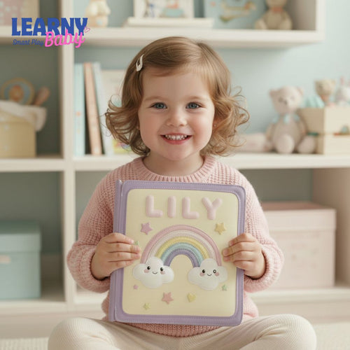 Personalized Toddler Busy Book, Handmade Felt Quiet Book, Custom Montessori-inspired Toy, Montessori Toy Book, Baby Shower Gifts QBLB04