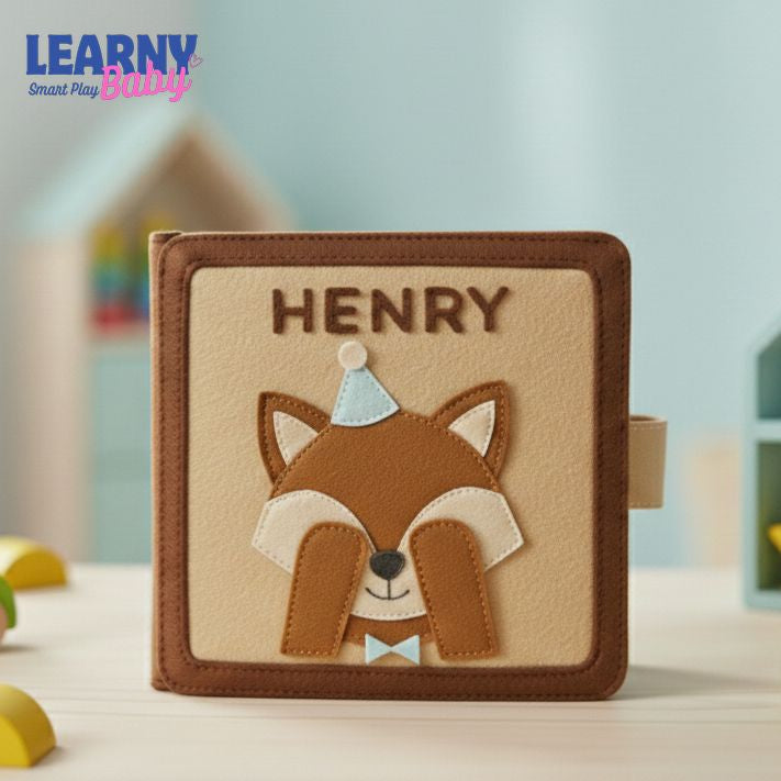 Personalized Montessori Quiet Book for Toddlers, Custom Name & Photo Busy Book, Fine Motor Skills, Screen Free Learning Toy Ages 1.5–4