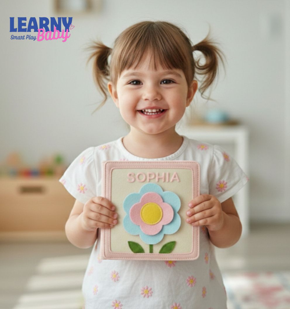 Personalized Montessori Quiet Book for Toddlers, Custom Name & Photo Busy Book, Sensory Fine Motor Learning Toy, Screen Free Ages 1–4