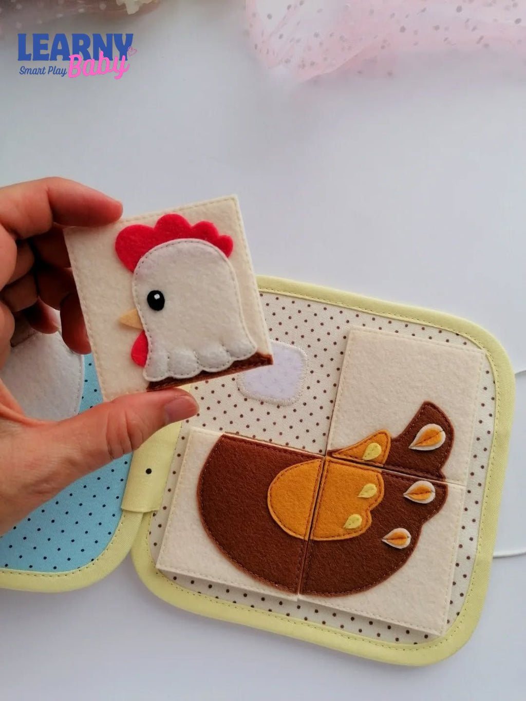 Montessori Busy Book for Toddlers, Personalized Quiet Book with Name & Photo, Sensory Fine Motor Activity, Screen-Free Toy Ages 1–4