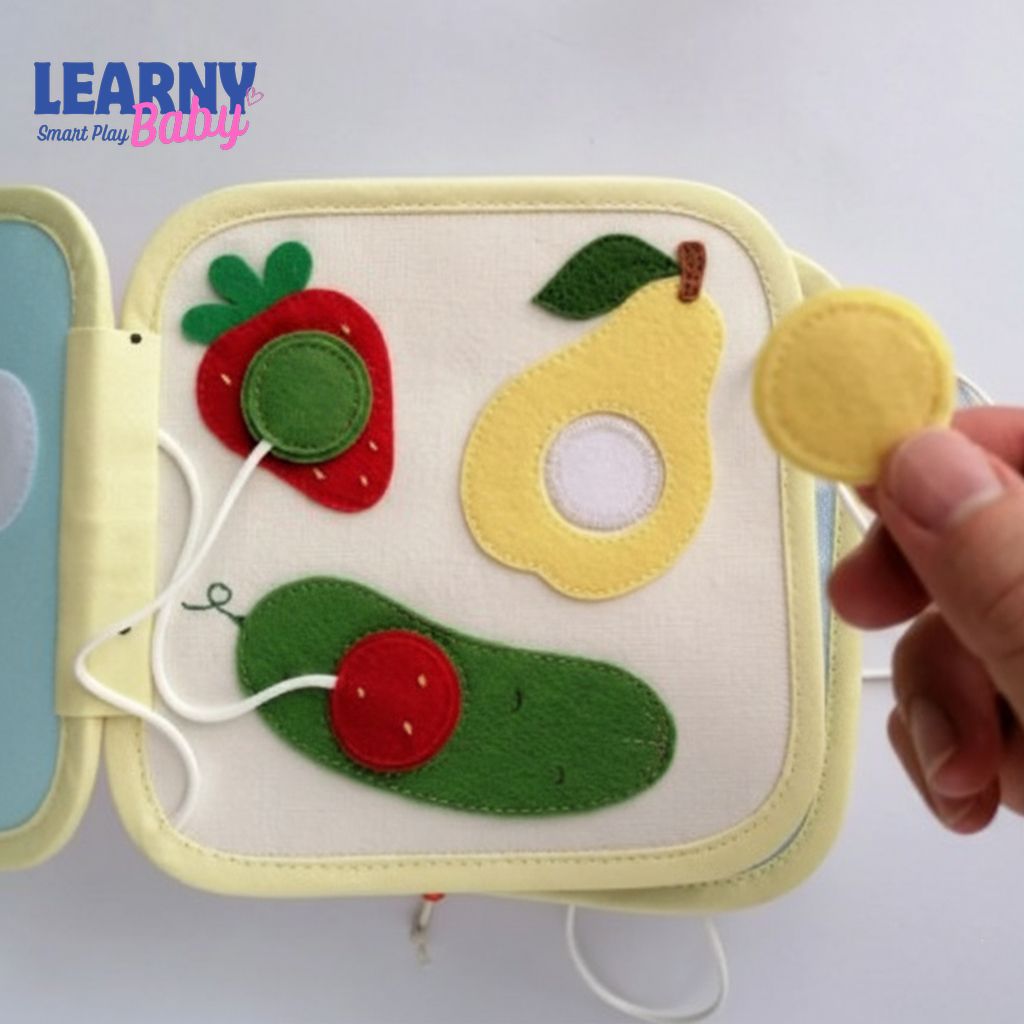 Montessori Busy Book for Toddlers, Personalized Quiet Book with Name & Photo, Sensory Fine Motor Activity, Screen-Free Toy Ages 1–4