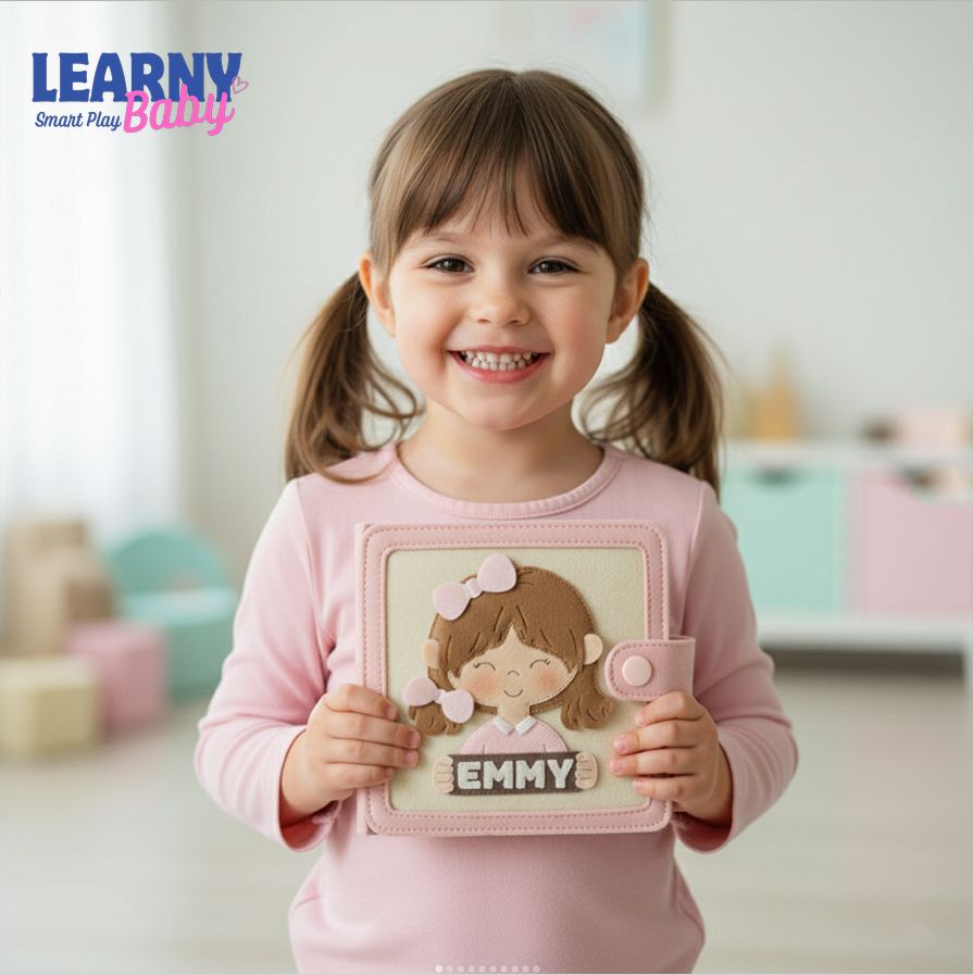 Montessori Quiet Book for Toddlers, Interactive Felt Busy Book, Counting Numbers 1–10, Fine Motor Skills Learning Toy for Kids