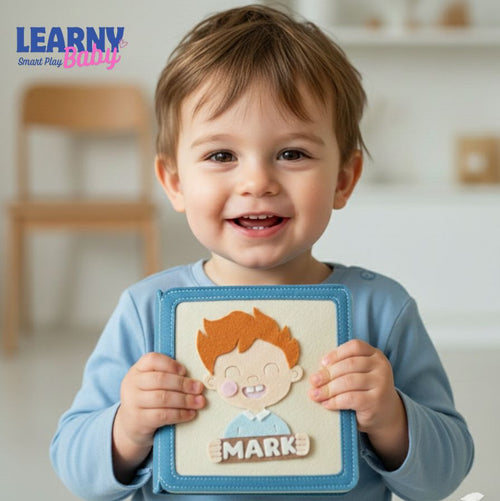 Montessori Baby Busy Book for Toddlers, Interactive Felt Quiet Book, Counting Numbers 1–10, Fine Motor Skills Learning Toy QBLB27