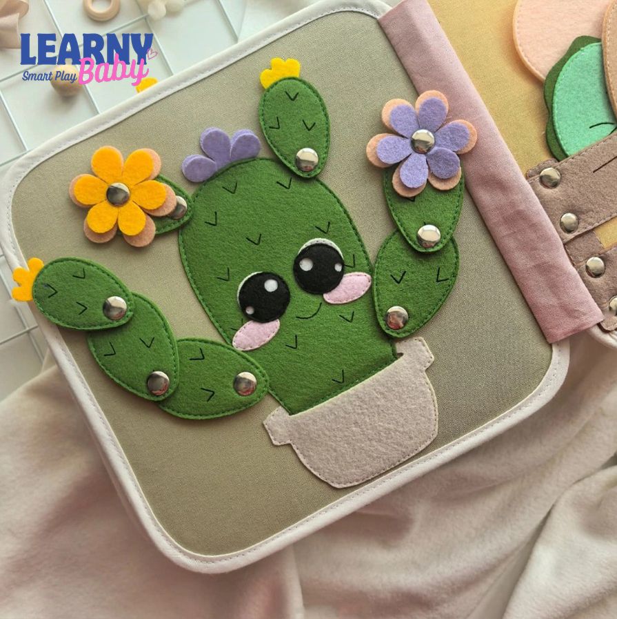 Montessori Quiet Book for Toddlers, Interactive Felt Busy Book, Counting Numbers 1–10, Fine Motor Skills Learning Toy for Kids