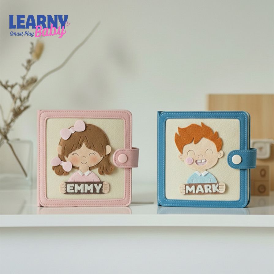 Montessori Quiet Book for Toddlers, Interactive Felt Busy Book, Counting Numbers 1–10, Fine Motor Skills Learning Toy for Kids