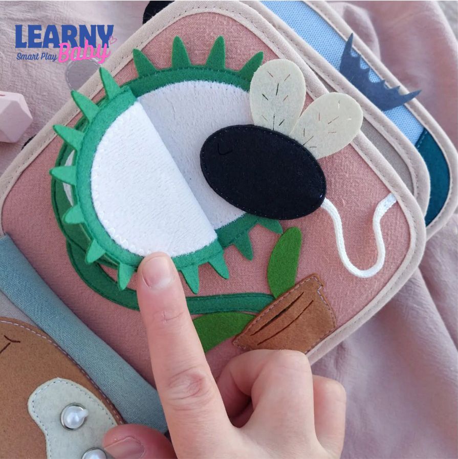 Personalized Felt Quiet Book for Toddlers, Lion Theme Busy Book, Montessori Learning Toy, Custom Name Soft Book, Baby Boy Gift, Fine Motor Skills Activity