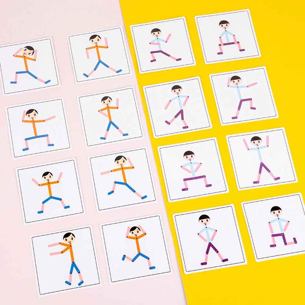 Creative Pose Matching Puzzle – Fine Motor & Logical Thinking Educational Game (Ages 3+)