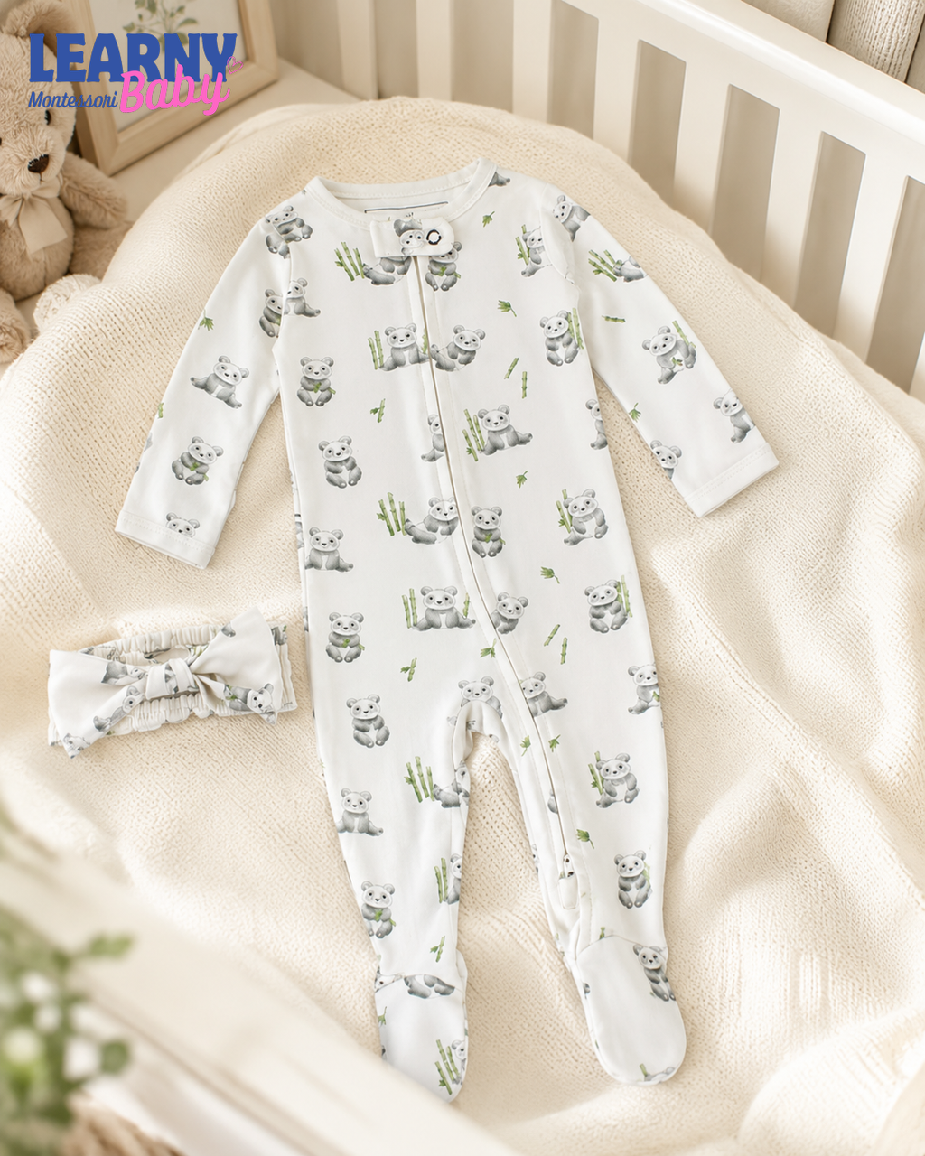 Koala Bamboo Baby Zippy Footie – Soft Newborn Sleepwear