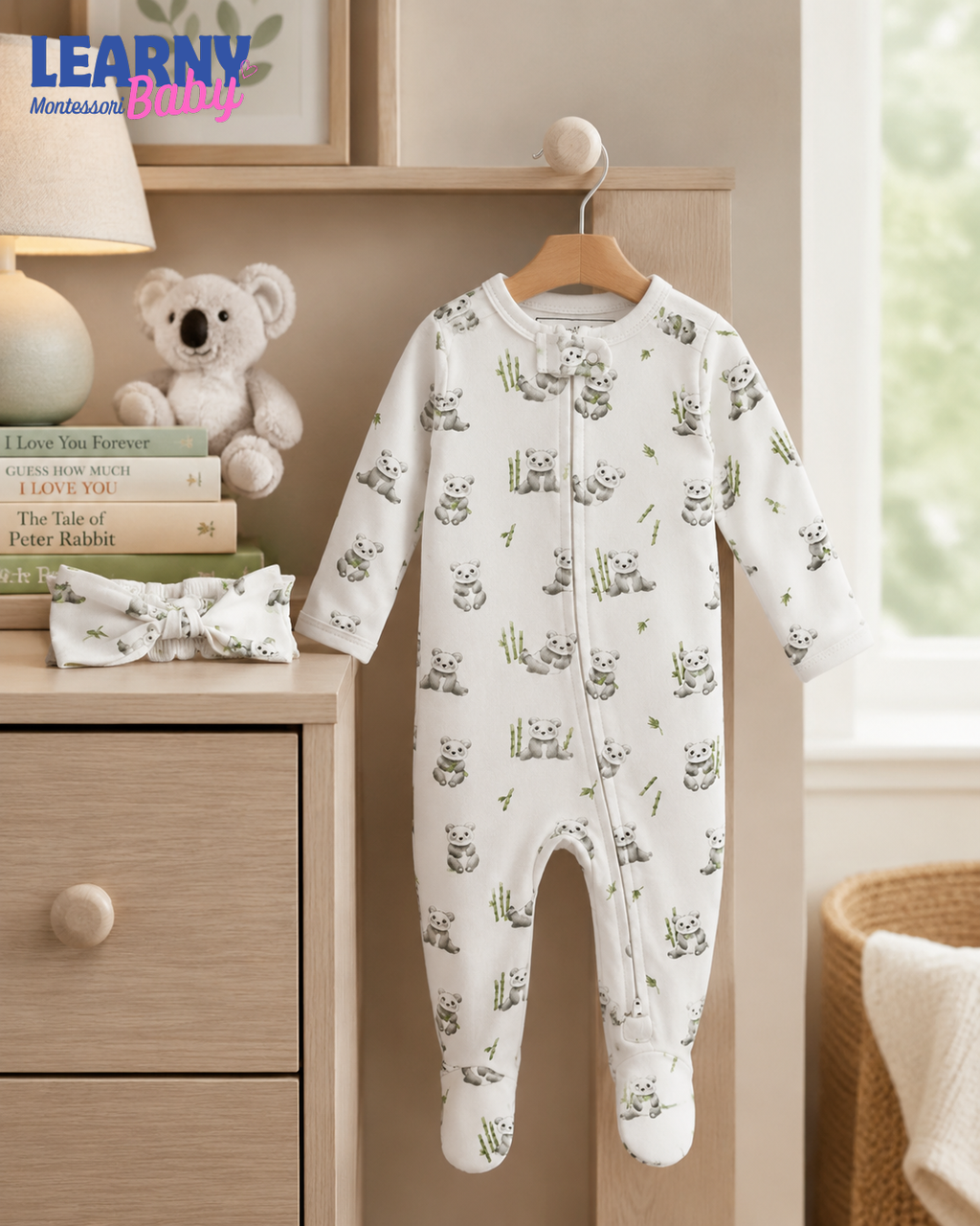 Koala Bamboo Baby Zippy Footie – Soft Newborn Sleepwear