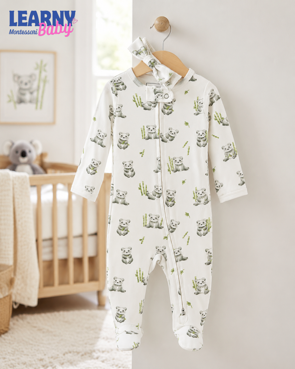 Koala Bamboo Baby Zippy Footie – Soft Newborn Sleepwear