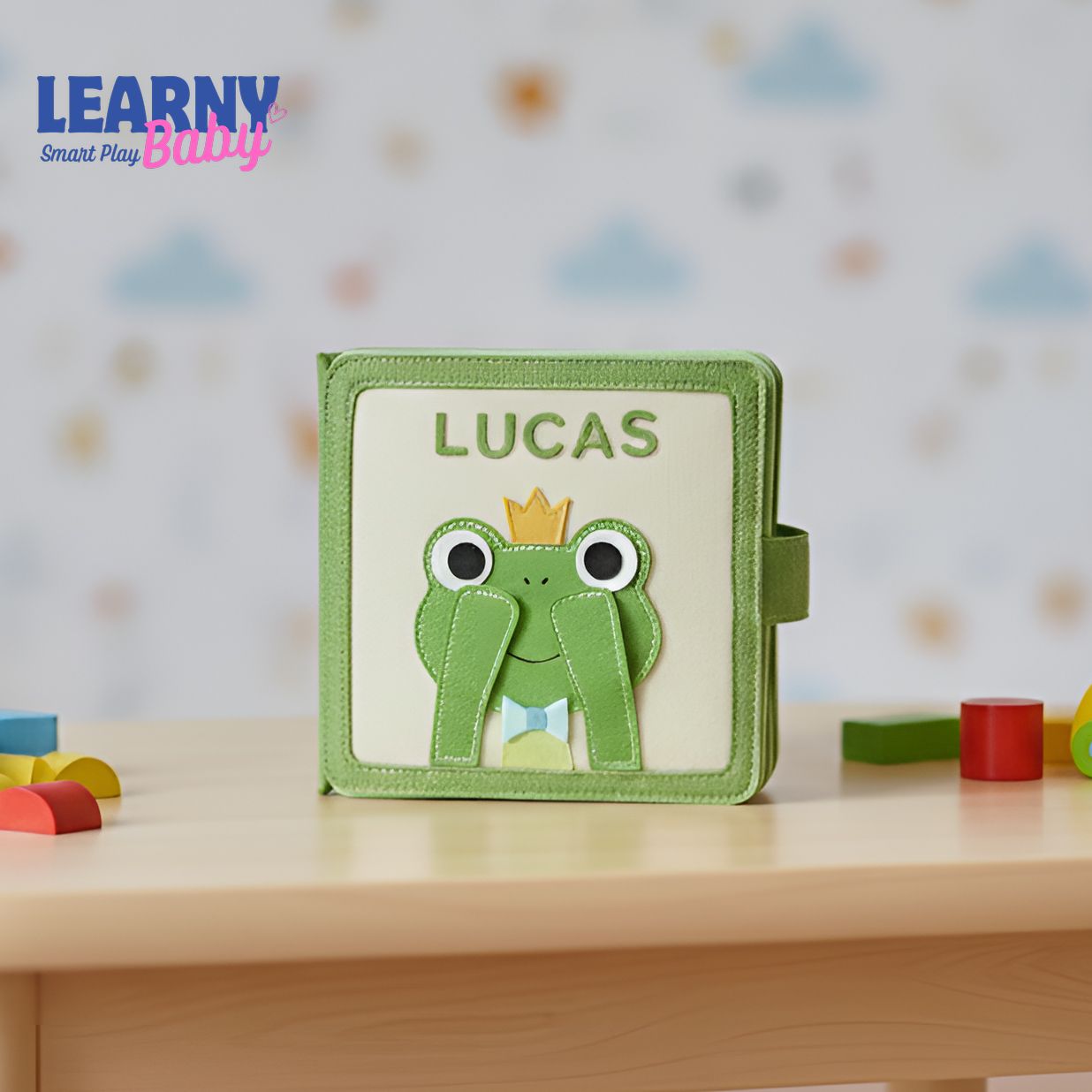 Personalized Montessori Quiet Book for Toddlers 1-4, Custom Name Busy Book, Soft Felt Sensory Activity Book, Fine Motor Skills Learning Toy, Screen Free Travel Gift