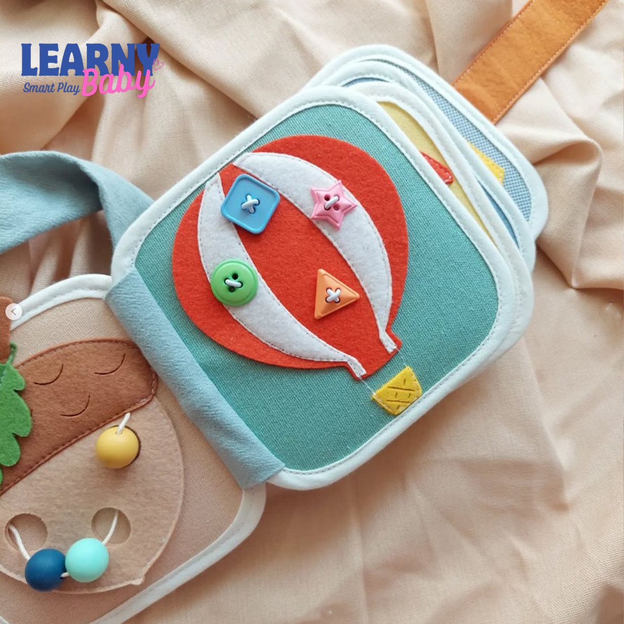 Personalized Felt Quiet Book for Kids, Montessori Sensory Busy Book, Custom Toddler Learning Toy, Fine Motor Skills Gift