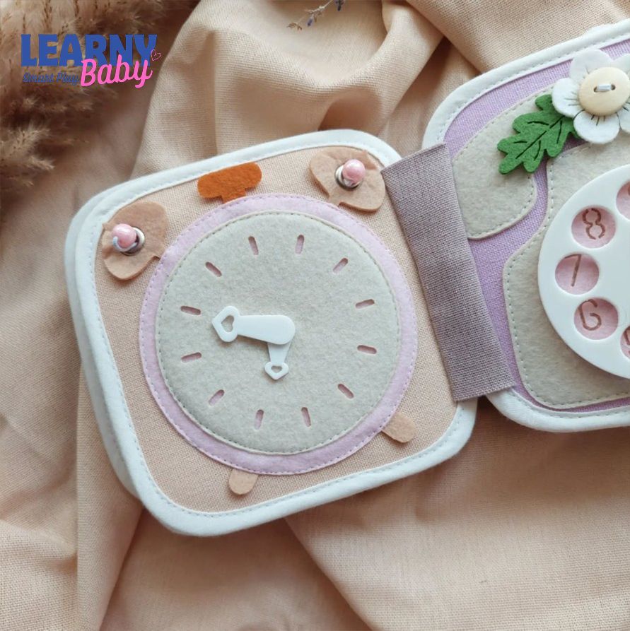 Personalized Felt Quiet Book for Kids, Montessori Sensory Busy Book, Custom Toddler Learning Toy, Fine Motor Skills Gift