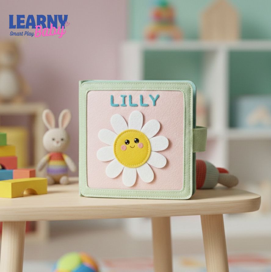 Personalized Mini Felt Quiet Book for Toddlers, Montessori Busy Book, Sensory Travel Toy, Fine Motor Activity Book, Screen-Free Gift for Kids 1-4